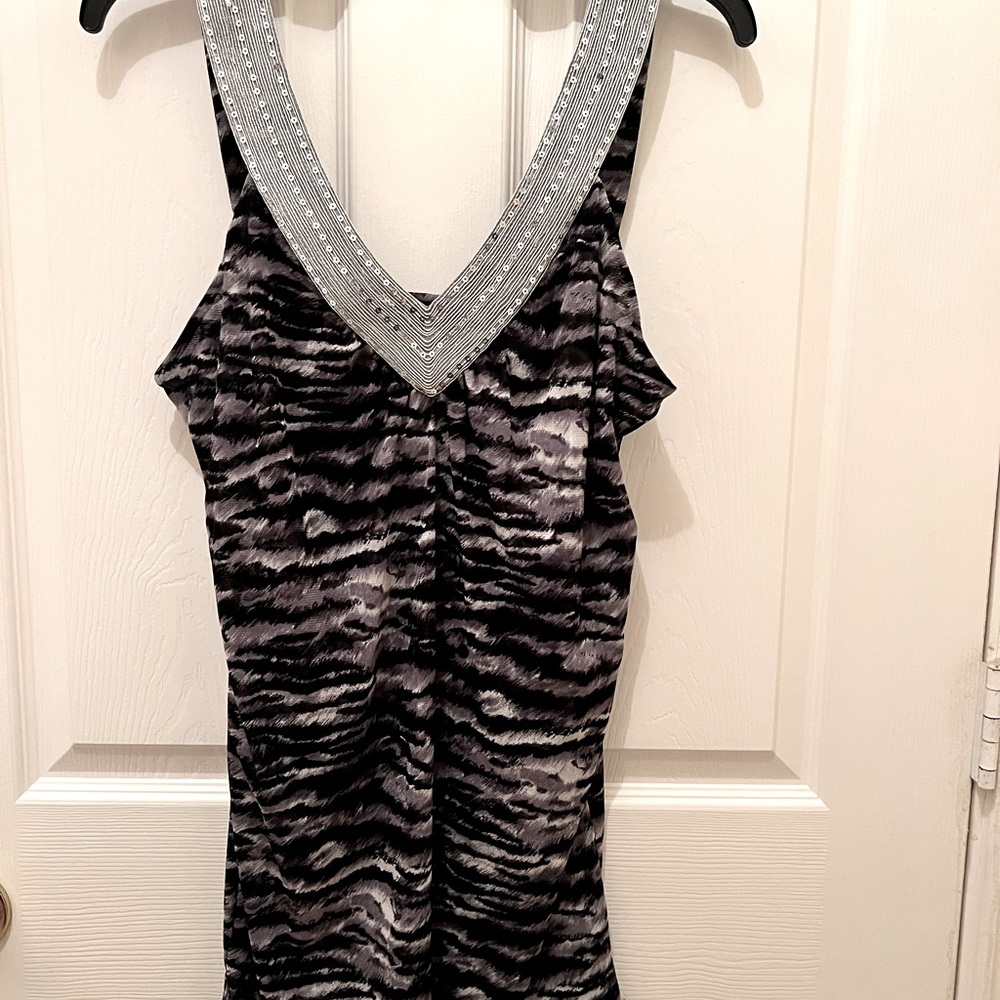 INC V-neck sparkle party top
